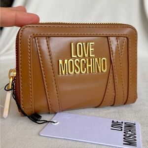 LOVE MOSCHINO small wallet caramel